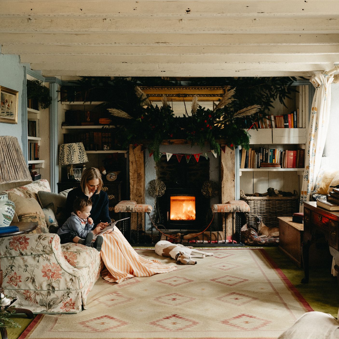At home with Callie Coles for Christmas in the wild Devon countryside
