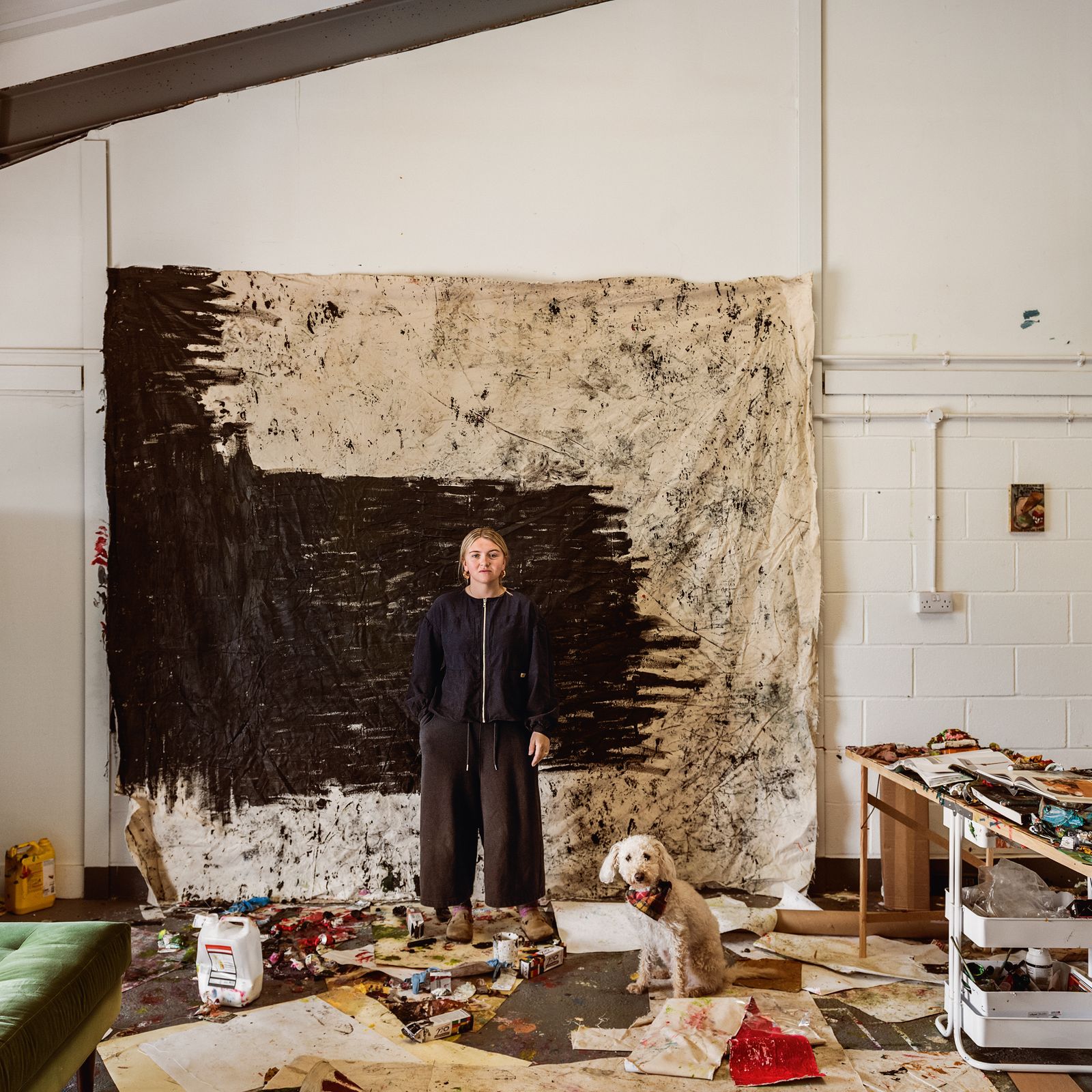 In the studio with artist Sophie Barber, whose paintings and textiles take inspiration from the Hastings landscape